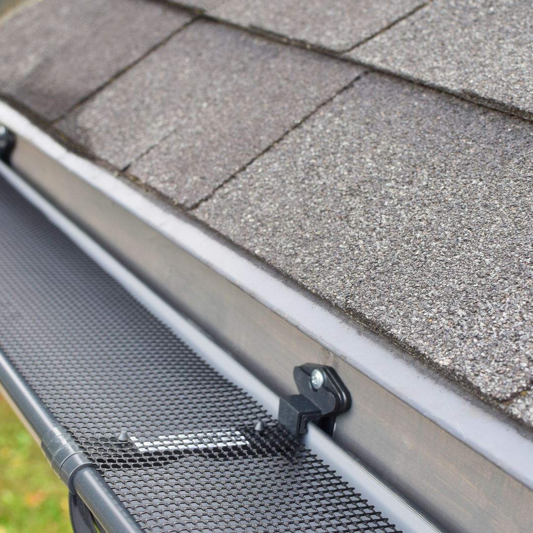 Brand new gutter guards installed.