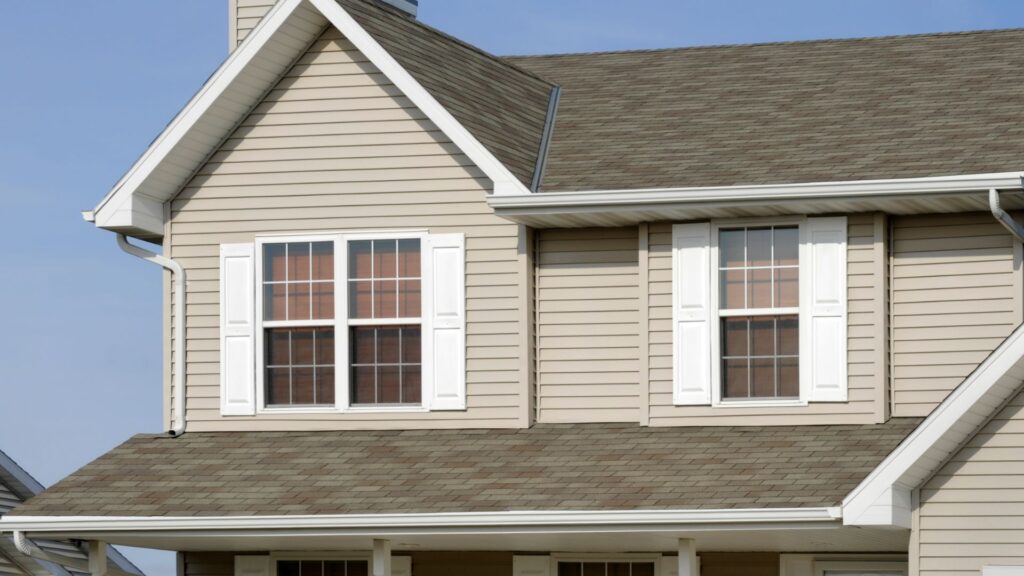 home with gutters